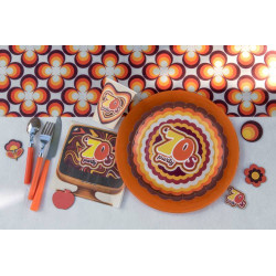 10 assiettes 70's