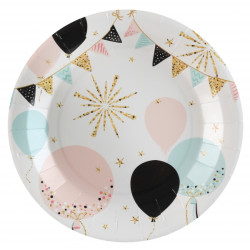 10 Assiettes Paillettes