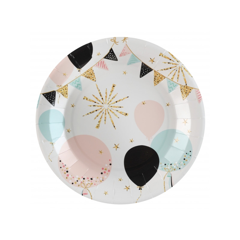 10 Assiettes Paillettes