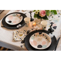 10 Assiettes Paillettes