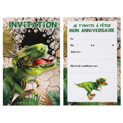 6 cartes d'invitation...