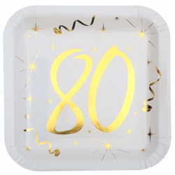 Assiettes 80 ans