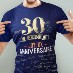 T-Shirt A Dedicacer Homme 30 Ans