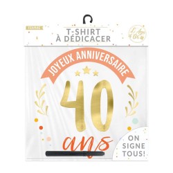 T-Shirt A Dedicacer Femme 40 Ans