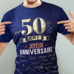 T-Shirt A Dedicacer Homme 50 Ans