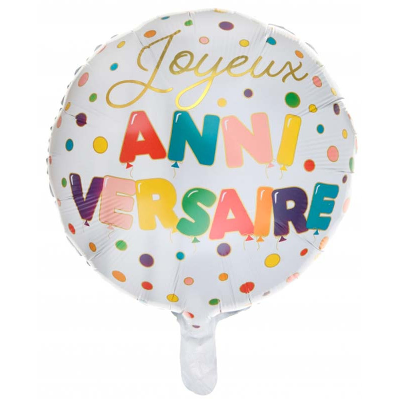 Ballon Alu Anniversaire