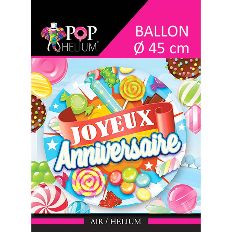 Ballon alu Anniversaire