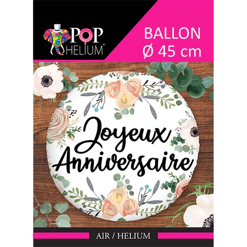 Ballon alu anniversaire