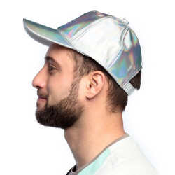 Casquette Holo argent