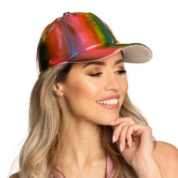 Casquette Holo arc-en-ciel