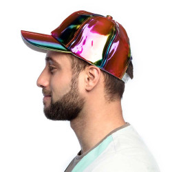 Casquette Holo arc-en-ciel