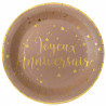 10 Assiettes Joyeux Anniversaire kraft