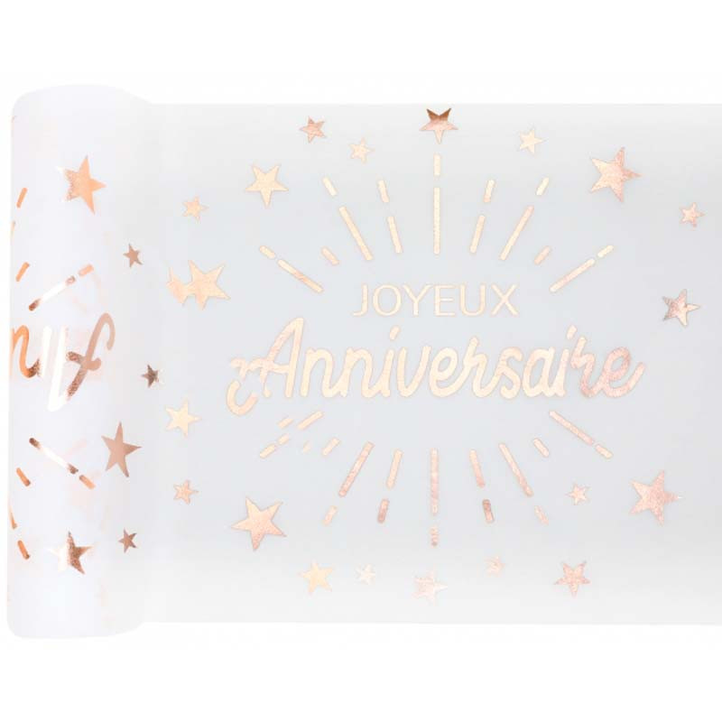 Chemin de table Etincelant rose gold