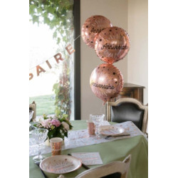 Ballon Alu Etincelant rose gold
