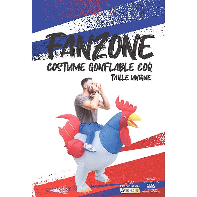 Déguisement Adulte Coq My Other Me - Costume Gallo Jaune Taille M-L - Idéal Fêtes & Carnaval