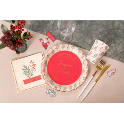Serviettes Houx de Noël