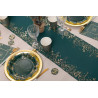 Chemin de table feuilles vert sapin