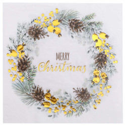 Serviettes Merry Christmas