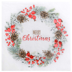 Serviettes Merry Christmas