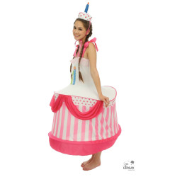 Costume gâteau d'anniversaire TU