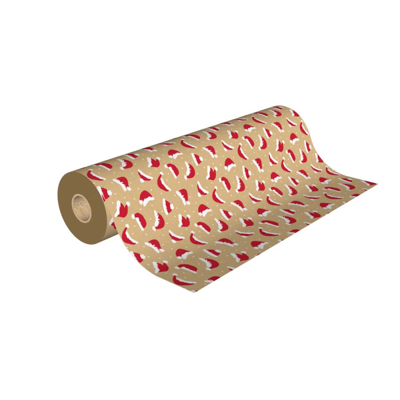 Rouleau papier cadeau kraft
