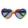 Lunettes coeur arc-en-ciel