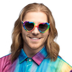 Lunettes coeur arc-en-ciel
