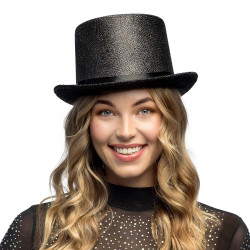 Chapeau glitz noir
