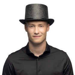 Chapeau glitz noir