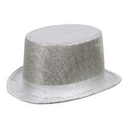 Chapeau glitz argent