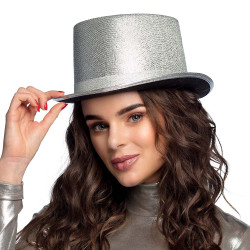 Chapeau glitz argent