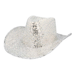 Chapeau rodéo argent