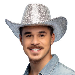 Chapeau rodéo argent