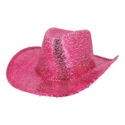Chapeau rodéo rose vif