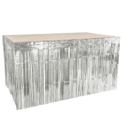 Jupe de table argent
