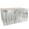 Jupe de table argent