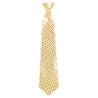 Cravate paillettes or