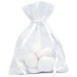 Sacs organza blanc