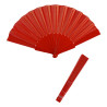 Eventail tissu rouge