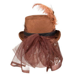 Chapeau Specspunk de luxe avec lunettes de party