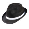 Chapeau gangster noir