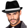 Chapeau gangster noir