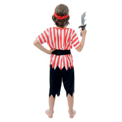 Costume de Pirate Rouge  5/6ans
