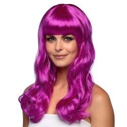 Perruque chic violet