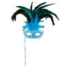 Loup marquise turquoise