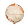 Ballon alu anniversaire terracotta