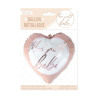 Ballon coeur baby shower fille