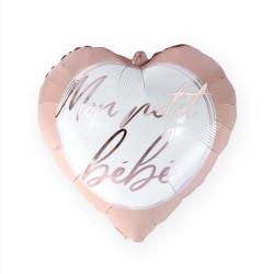 Ballon coeur baby shower fille