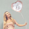 Ballon coeur baby shower fille