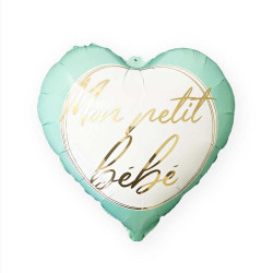 Ballon coeur baby shower garçon